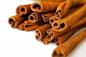 cinnamon sticks piled up